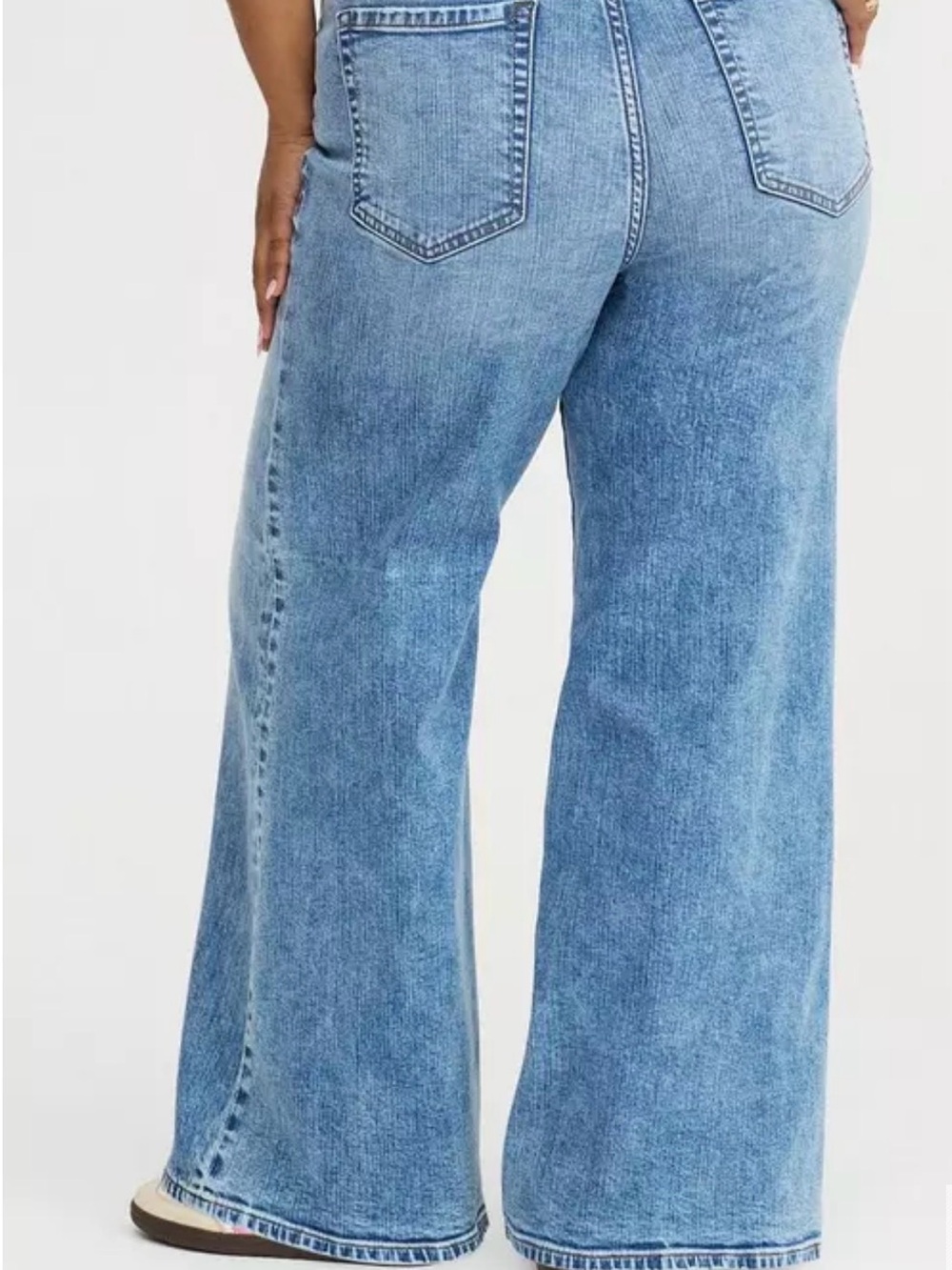 NWT TORRID High-Rise Baggy Wide-Leg Jean SIZE 18 TALL - Picture 3 of 5